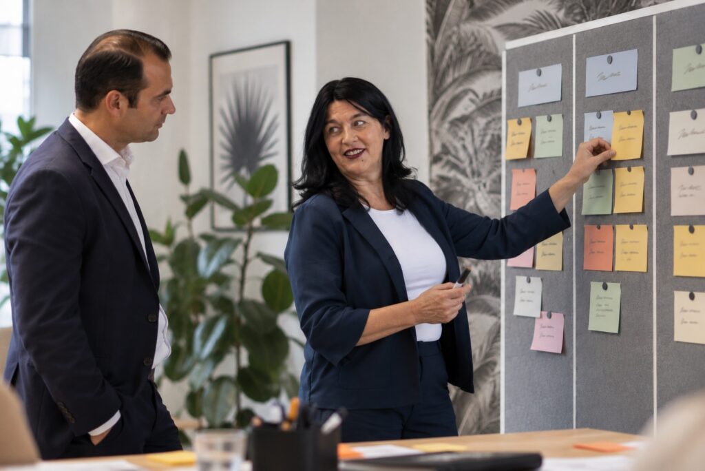 Projektmanagement Grundlagen: Projektplanung an der Pinnwand