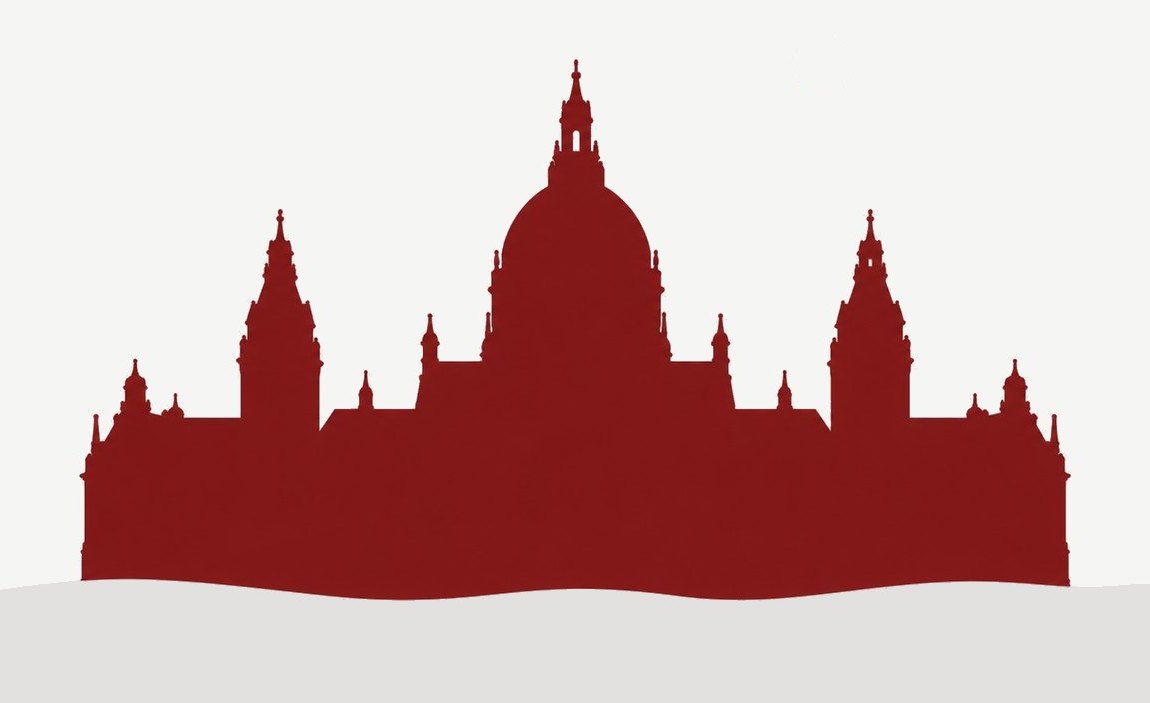 Seminare in Hannover: Neues Rathaus als Silhouette in Modulrot